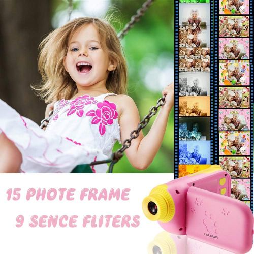  [아마존베스트]Kids Video Camera for Girls Gift,hyleton 1080P FHD Digital Kids Camera Camcorder Video Recorder DV with 2.4 Screen for Age 3-10