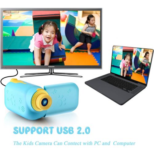  [아마존베스트]Video Camera for Kids, hyleton 1080P FHD Digital Kids Camera Camcorder Video Recorder with 2.4 Screen for Age 3-10