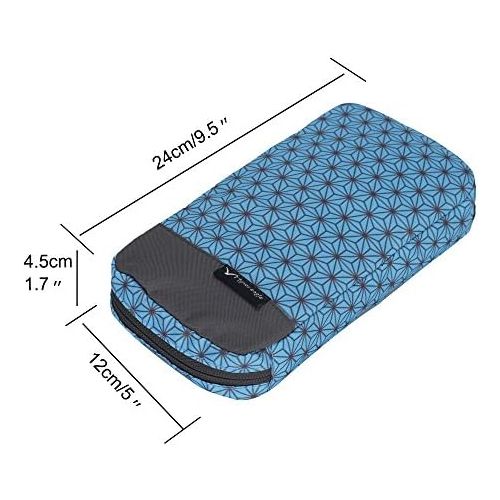  [아마존베스트]Hynes Eagle Cord Organizer Small Electronics Case Gadget Pouch Phone Accessories Storage Bag Turquoise