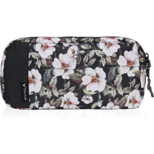  [아마존베스트]Hynes Eagle Cord Organizer Small Electronics Case Gadget Pouch Phone Accessories Storage Bag White Rose