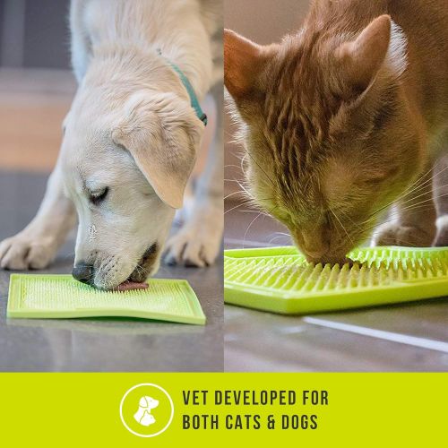  Hyper Pet Lickimat Slow Feeder Dog Mat & Boredom Buster (Perfect For Dog Food, Dog Treats, Yogurt, or Peanut Butter) [Fun Alternative to a Slow Feed Dog Bowl], Available in a Varie