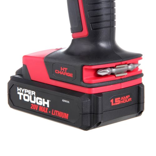  Hyper Tough HT Charge 20-Volt Max Lithium Ion Cordless Drill-Driver, AQ75034G