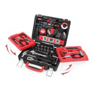 Hyper Tough 102-Piece All Purpose Tool Set with Foldout Case