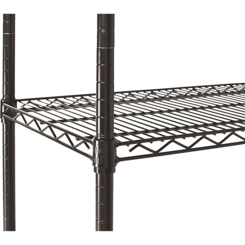  Hyper Tough 5 Shelf Heavy Duty Wire Shelving Storage Rack, Black, 16Dx48Wx72H