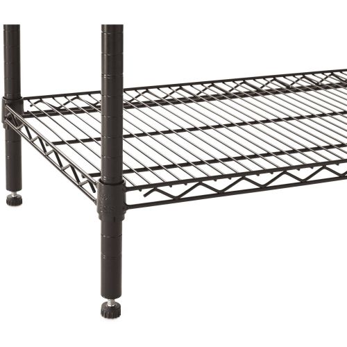  Hyper Tough 5 Shelf Heavy Duty Wire Shelving Storage Rack, Black, 16Dx48Wx72H