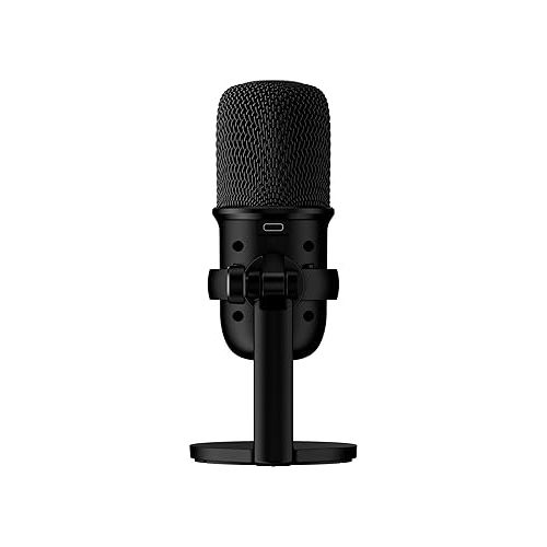  HyperX SoloCast - USB Condenser Gaming Microphone, for PC, PS4, PS5 and Mac, Tap-to-Mute Sensor, Cardioid Polar Pattern, great for Streaming, Podcasts, Twitch, YouTube, Discord,Black