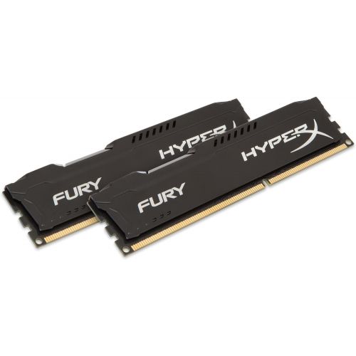  Kingston HyperX FURY 8GB Kit (2x4GB) 1866MHz DDR3 CL10 DIMM - Black (HX318C10FBK2/8)