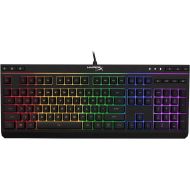 HyperX Alloy Core RGB  Membrane Gaming Keyboard  Comfortable Quiet Silent Keys with RGB LED Lighting Effects, Spill Resistant, Dedicated Media Keys, Compatible with Windows 10/8.