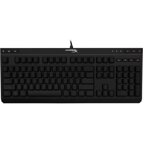  HyperX Alloy Core RGB  Membrane Gaming Keyboard  Comfortable Quiet Silent Keys with RGB LED Lighting Effects, Spill Resistant, Dedicated Media Keys, Compatible with Windows 10/8.