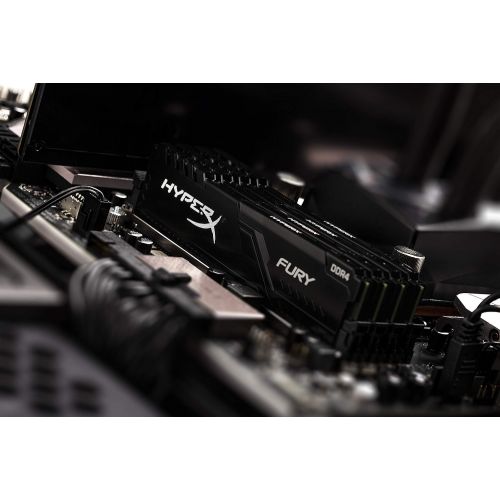  HyperX Fury Black 3466MHz DDR4 CL17 DIMM (Kit of 4) HX434C17FB4K4/64, 64GB kit (4 x 16GB)