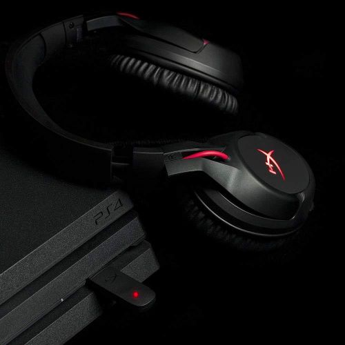  HyperX Cloud Flight - Wireless Gaming Headset - 30 Hour Battery Life - Immersive In Game Audio and HyperX Alloy Core RGB - Gaming Keyboard - Quiet and Responsive - 5-Zoned RGB Back