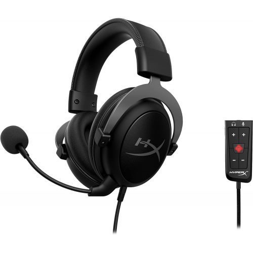  HyperX Cloud II - Gaming Headset, 7.1 Surround Sound, Memory Foam Ear Pads, Durable Aluminum Frame, Detachable Microphone, Works with PC, PS5, PS4, Xbox Series XS, Xbox One ? Gun M