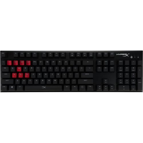  HyperX Alloy FPS - Mechanical Gaming Keyboard & Accessories - Compact Form Factor - Linear & Quiet - Cherry MX Red - Red LED Backlit (HX-KB1RD1-NA/A1)
