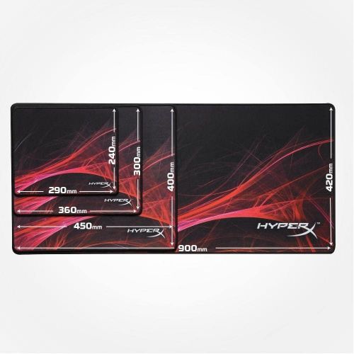  HyperX FURY S Speed Edition - Pro Gaming Mouse Pad, Cloth Surface Optimized for Speed, Stitched Anti-Fray Edges, Large 450x400x4mm