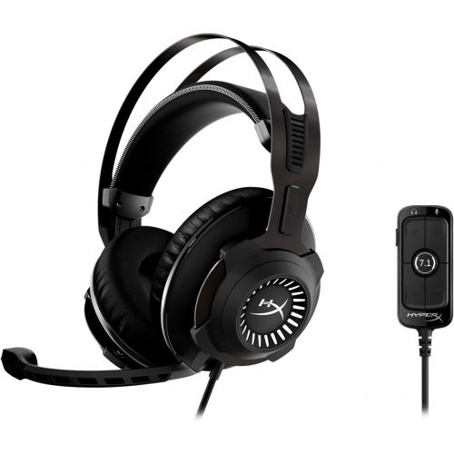  HyperX Cloud Revolver - Gaming Headset with HyperX 7.1 Surround Sound, Signature Memory Foam, Premium Leatherette, Steel Frame, Detachable Noise-Cancellation Microphone