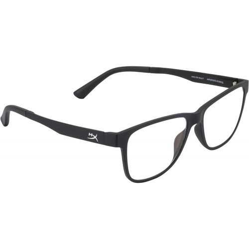  HyperX Spectre React - Gaming Eyewear, Blue Light Blocking Glasses, UV Protection, Ultem Frame, Crystal Clear Lenses, Microfiber Bag, Hard Case ? Small Black