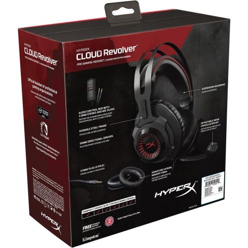  HyperX Cloud Revolver Gaming Headset for PC & PS4 (HX-HSCR-BK/NA)