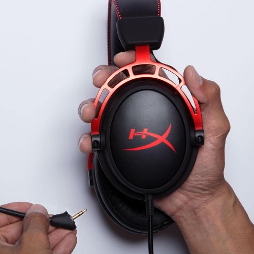  HyperX Cloud Alpha - Gaming Headset, Dual Chamber Drivers, Legendary Comfort, Aluminum Frame, Detachable Microphone, Works on PC, PS4, PS5, Xbox One, Xbox Series XS, Nintendo Switc