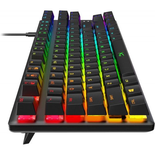  HyperX Alloy Origins Core - Tenkeyless Mechanical Gaming Keyboard, Software Controlled Light & Macro Customization, Compact Form Factor, RGB LED Backlit, Tactile HyperX Aqua Switch