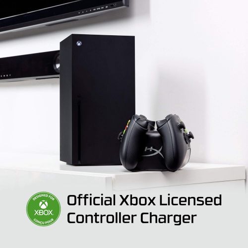  HyperX ChargePlay Duo - Controller Charging Station for Xbox Series XS and Xbox One Wireless Controllers, Includes Two 1400mAh Rechargeable Battery Packs and Additional Battery Doo
