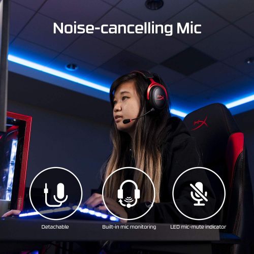  HyperX Cloud II Wireless - Gaming Headset for PC, PS4/PS5, Nintendo Switch, Long Lasting Battery Up to 30 Hours, 7.1 Surround Sound, Memory Foam, Detachable Noise Cancelling Microp