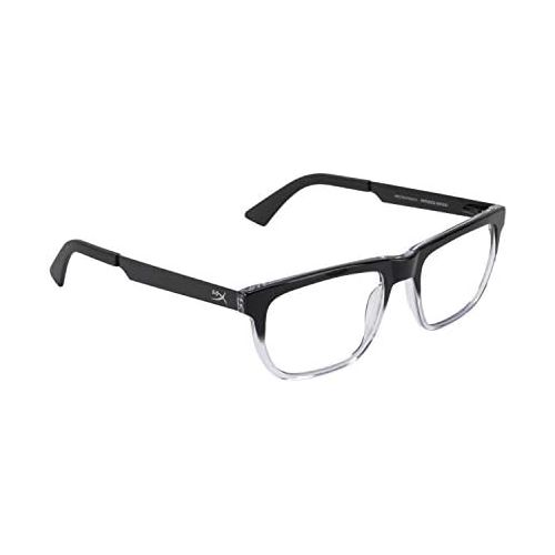  HyperX Spectre Stealth - Gaming Eyewear, Blue Light Blocking Glasses, UV Protection, Acetate Frame, Stainless Steel Temples, Crystal Clear Lenses, Microfiber Bag, Hard Case ? Squar