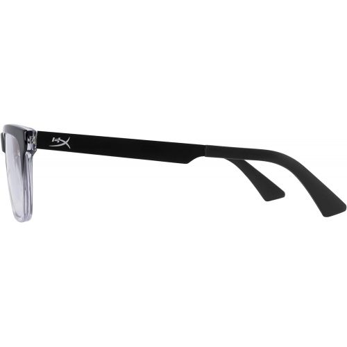  HyperX Spectre Stealth - Gaming Eyewear, Blue Light Blocking Glasses, UV Protection, Acetate Frame, Stainless Steel Temples, Crystal Clear Lenses, Microfiber Bag, Hard Case ? Squar