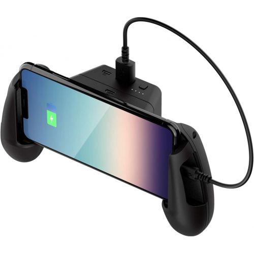  HyperX ChargePlay Clutch ? Qi Certified Wireless Charging Controller Grips for Mobile Phones, Detachable Battery Pack, Compatible with Qi Enabled Android and iPhone Devices, USB Ch