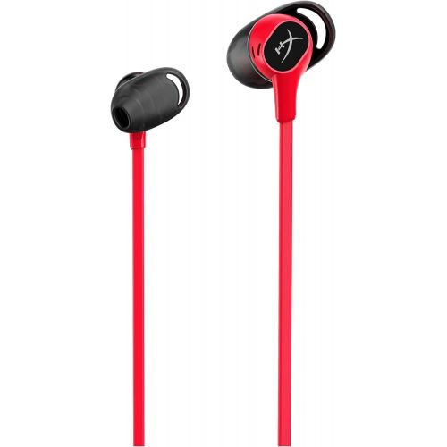  HyperX Cloud Buds ? Bluetooth Wireless Headphones, Qualcomm aptX HD, 10 Hour Battery Life, 14mm Drivers, Comfortable Silicone Ear Tips, 3 Ear Tip Sizes Included, Mesh Travel Pouch