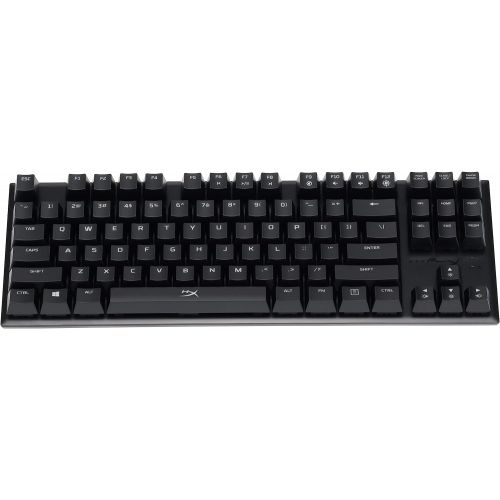  HyperX Alloy FPS Pro - Tenkeyless Mechanical Gaming Keyboard - 87-Key, Ultra-Compact Form Factor - Clicky - Cherry MX Blue - Red LED Backlit (HX-KB4BL1-US/WW)