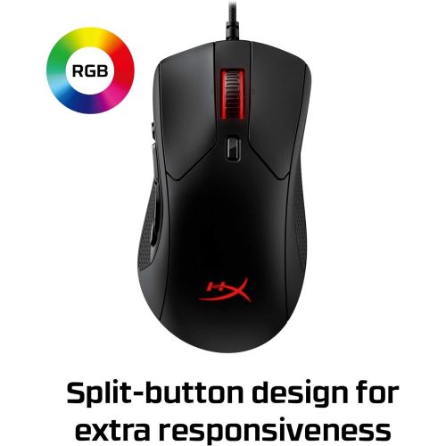  HyperX Pulsefire Raid ? Gaming Mouse, 11 Programmable Buttons, RGB, Ergonomic Design, Comfortable Side Grips, Software-Controlled Customization