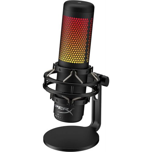  HyperX QuadCast S ? RGB USB Condenser Microphone for PC, PS4, PS5 and Mac, Anti-Vibration Shock Mount, 4 Polar Patterns, Pop Filter, Gain Control, Gaming, Streaming, Podcasts, Twit