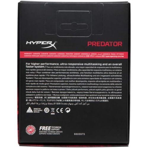  HyperX Predator 64GB (2 x 32GB) 3200MHz DDR4 CL16 DIMM (Kit of 2) XMP HX432C16PB3K2/64