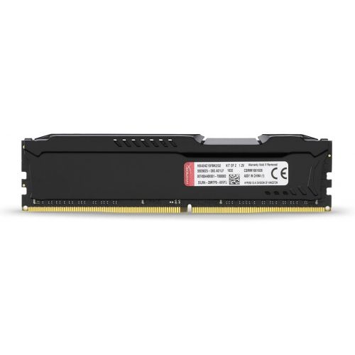  HyperX Kingston Technology Fury Black 32 GB Kit CL15 DIMM DDR4 2400 MT/s Internal Memory (HX424C15FBK2/32)