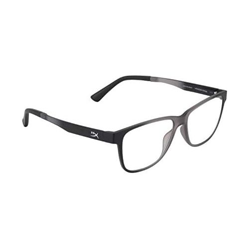  HyperX Spectre React - Gaming Eyewear, Blue Light Blocking Glasses, UV Protection, Ultem Frame, Crystal Clear Lenses, Microfiber Bag, Hard Case ? Small Crystal Grey