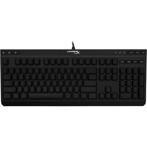  HyperX Alloy Core RGB ? Membrane Gaming Keyboard, Comfortable Quiet Silent Keys with RGB LED Lighting Effects, Spill Resistant, Dedicated Media Keys, Compatible with Windows 10/8.1