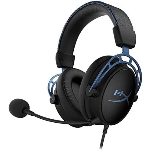  HyperX Cloud Alpha S - PC Gaming Headset, 7.1 Surround Sound, Adjustable Bass, Dual Chamber Drivers, Chat Mixer, Breathable Leatherette, Memory Foam, and Noise Cancelling Microphon