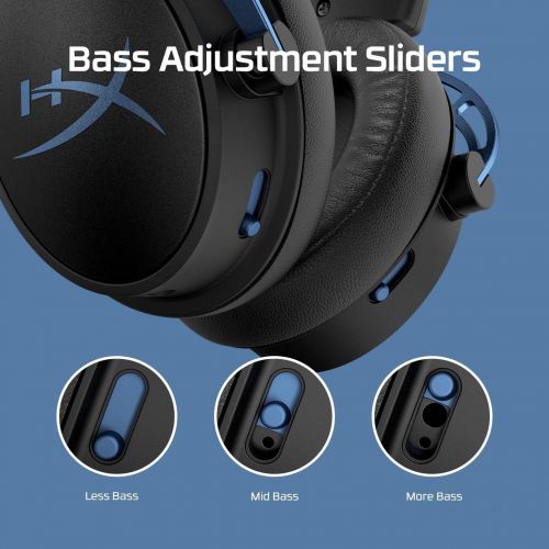  HyperX Cloud Alpha S - PC Gaming Headset, 7.1 Surround Sound, Adjustable Bass, Dual Chamber Drivers, Chat Mixer, Breathable Leatherette, Memory Foam, and Noise Cancelling Microphon