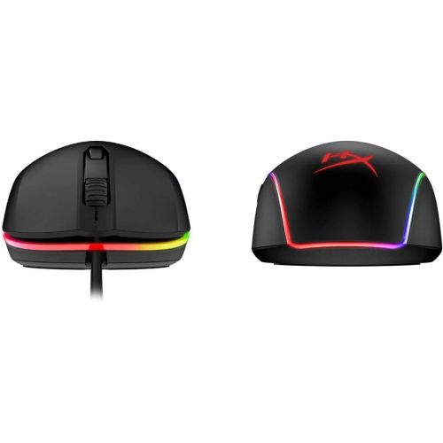  HyperX Pulsefire Surge - RGB Wired Optical Gaming Mouse, Pixart 3389 Sensor up to 16000 DPI, Ergonomic, 6 Programmable Buttons, Compatible with Windows 10/8.1/8/7 - Black