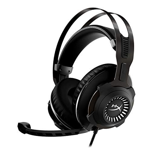  HyperX Cloud Revolver - Gaming Headset with HyperX 7.1 Surround Sound, Signature Memory Foam, Premium Leatherette, Steel Frame, Detachable Noise-Cancellation Microphone