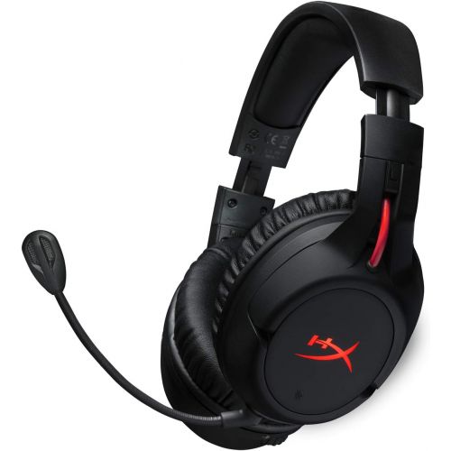  HyperX QuadCast - USB Condenser Gaming Microphone and HyperX Cloud Flight - Wireless Gaming Headset