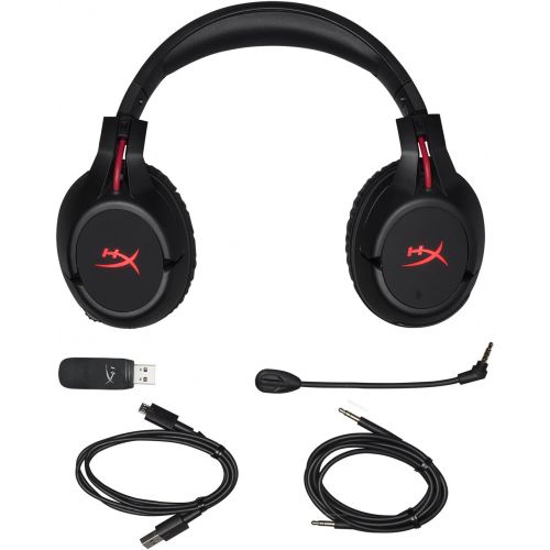  HyperX QuadCast - USB Condenser Gaming Microphone and HyperX Cloud Flight - Wireless Gaming Headset