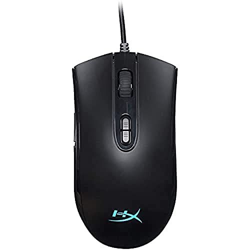  HyperX Pulsefire Core - RGB Gaming Mouse, Software Controlled RGB Light Effects & Macro Customization, Pixart 3327 Sensor up to 6,200DPI, 7 Programmable Buttons, Mouse Weight 87g