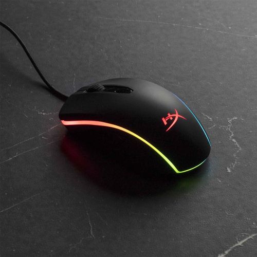  HyperX Pulsefire Surge - RGB Wired Optical Gaming Mouse, Pixart 3389 Sensor up to 16000 DPI, Ergonomic, 6 Programmable Buttons, Compatible with Windows 10/8.1/8/7 - Black