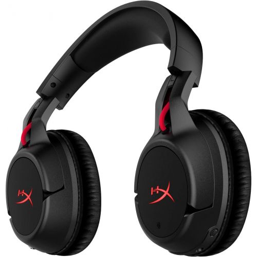  HyperX Cloud Flight - Wireless Gaming Headset, Long Lasting Battery up to 30 Hours, Detachable Noise Cancelling Microphone, Red LED Light, Comfortable Memory Foam, Works with PC, P