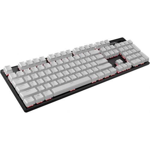  HyperX Pudding Keycaps - Double Shot PBT Keycap Set with Translucent Layer, for Mechanical Keyboards, Full 104 Key Set, OEM Profile, English (US) Layout - White