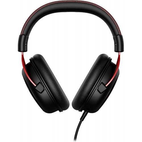  HyperX Cloud II - Gaming Headset, 7.1 Surround Sound, Memory Foam Ear Pads, Durable Aluminum Frame, Detachable Microphone, Works with PC, PS5, PS4, Xbox Series XS, Xbox One ? Red