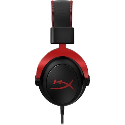  HyperX Cloud II - Gaming Headset, 7.1 Surround Sound, Memory Foam Ear Pads, Durable Aluminum Frame, Detachable Microphone, Works with PC, PS5, PS4, Xbox Series XS, Xbox One ? Red