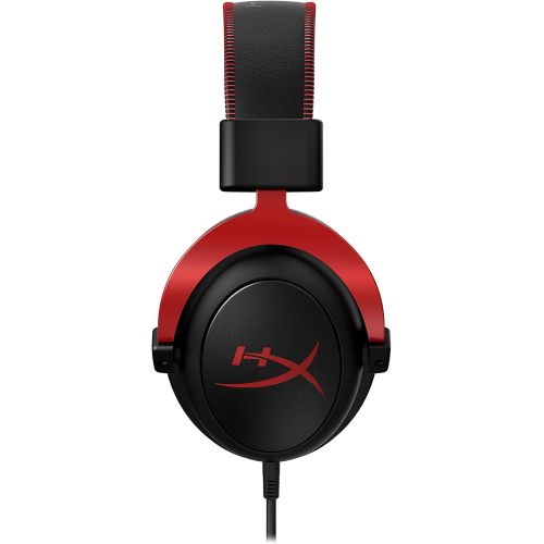  HyperX Cloud II - Gaming Headset, 7.1 Surround Sound, Memory Foam Ear Pads, Durable Aluminum Frame, Detachable Microphone, Works with PC, PS5, PS4, Xbox Series XS, Xbox One ? Red