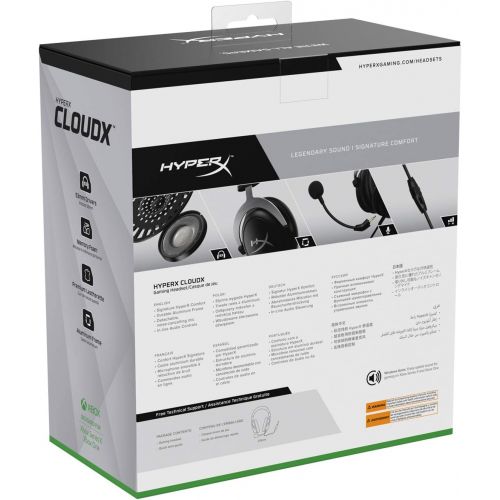  [아마존베스트]HyperX CloudX  Official Xbox Licensed Gaming Headset, Compatible with Xbox One and Xbox Series X|S, Memory Foam Ear Cushions, Detachable Noise-Cancelling Mic, in-line Audio Contro